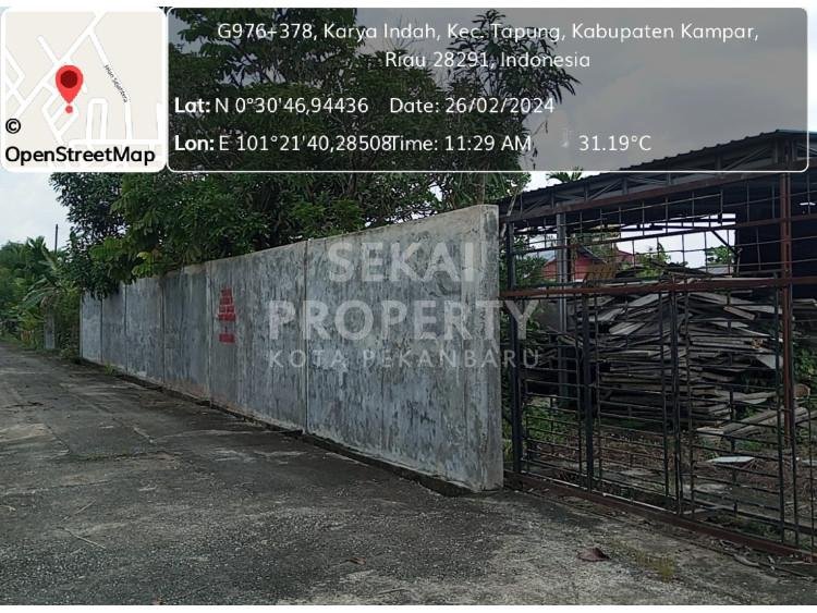 DIJUAL CEPAT !!!! TANAH LOKASI JL. KARYA INDAH / TAPUNG