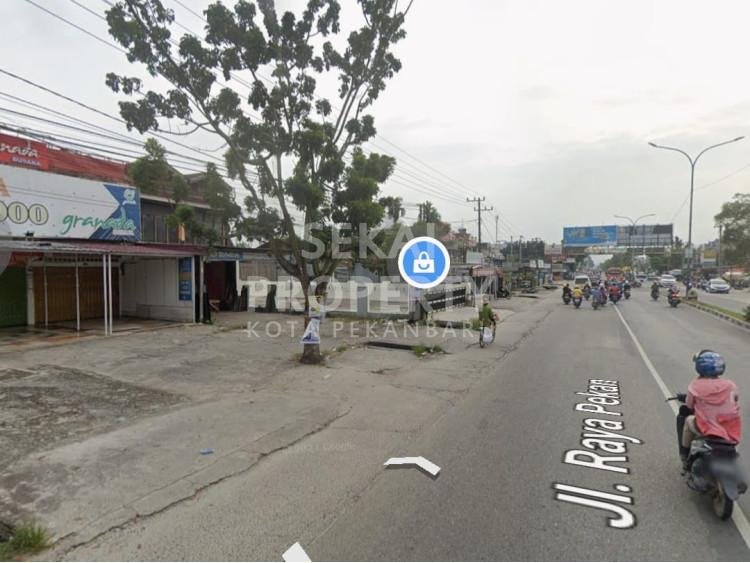 DIJUAL/DISEWAKAN SEBIDANG TANAH BONUS 4 UNIT RUKO KIOS LOKASI TEPI JALAN PANAM-PEKANBARU