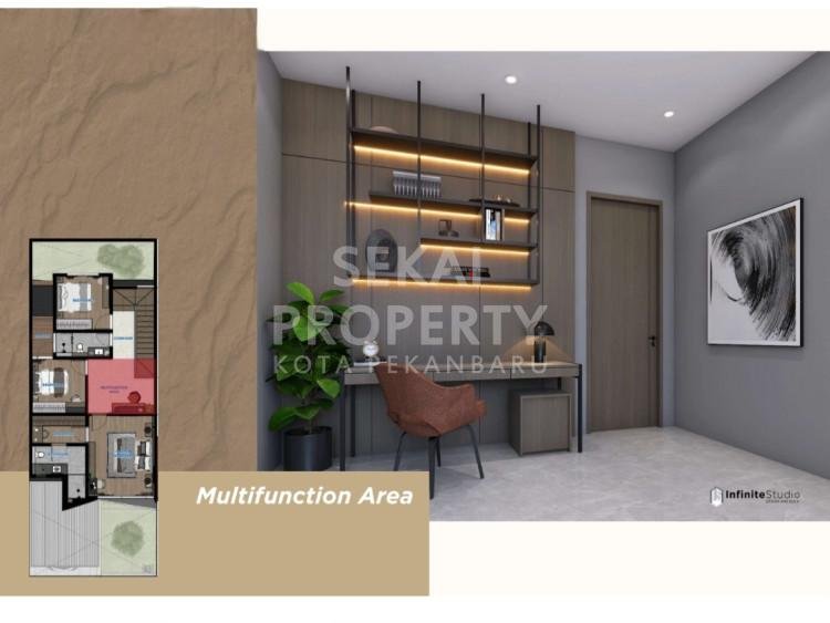 DIJUAL RUMAH MEWAH BARU 2 LANTAI LOKASI DEKAT JL.KULIM/RIAU-PEKANBARU