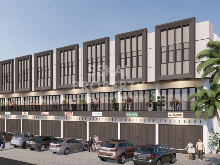DIJUAL RUKO 3 LANTAI BARU LOKASI JL.GARUDA SAKTI KM 1 - PEKANBARU