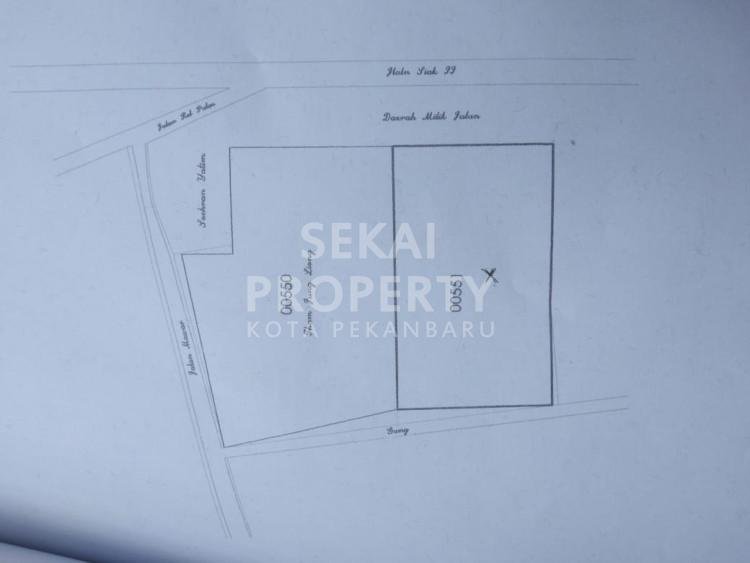 Dijual sebidang tanah dipinggir jalan Jl. Siak 2