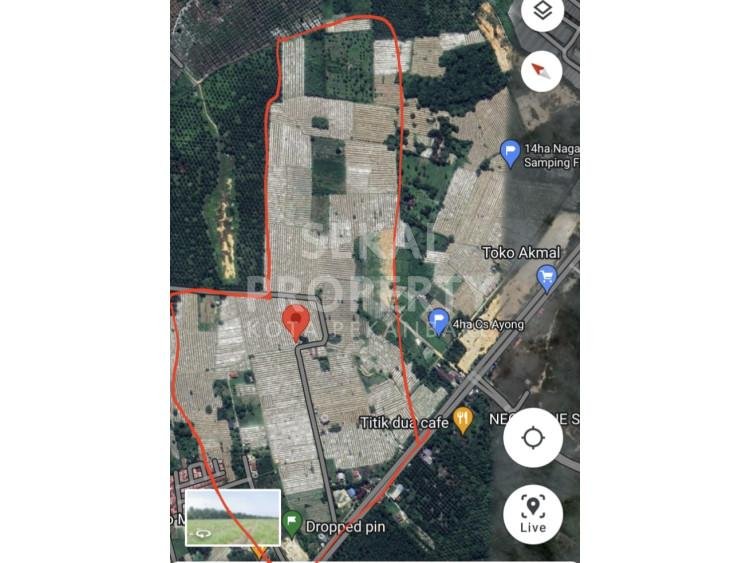 Dijual sebidang tanah luas 6HA di Jl. Naga Sakti - Pekanbaru