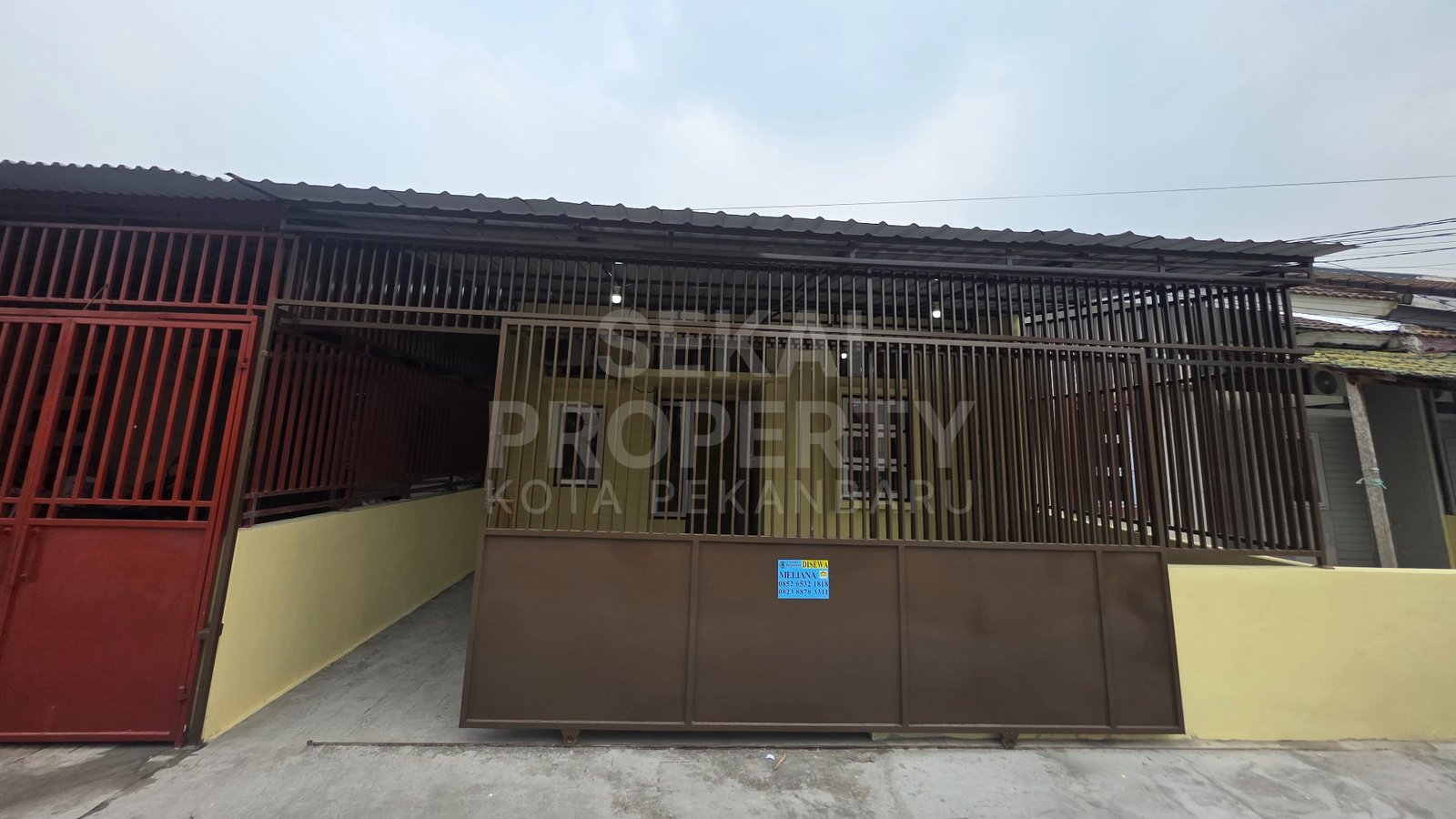 Disewakan Rumah Satu Lantai Siap Huni Full Teralis Jalan Riau/ Karya Makmur