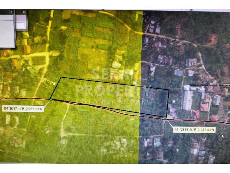 Dijual Tanah tengah kota di Jl. Rambutan / Arifin Ahmad - Pekanbaru