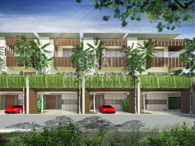 DIJUAL RUMAH LUAS 3 LT CLUSTER MEWAH DI JL KUANTAN RAYA - PEKANBARU