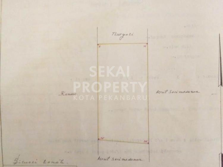 Dijual Tanah 3.400 m2 Jl. Harapan Raya, Tenayan Raya, Pekanbaru