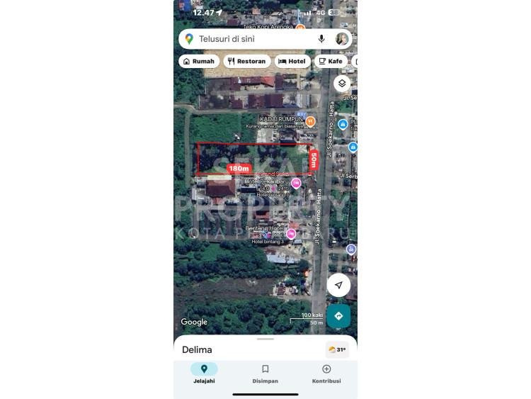 DIJUAL TANAH SIAP BANGUN JL.SOEKARNO HATTA