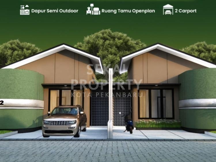 DIJUAL RUMAH CLUSTER CANTIK BARU LOKASI DEKAT JL.KARTAMA/SOEKARNO HATTA-PEKANBARU