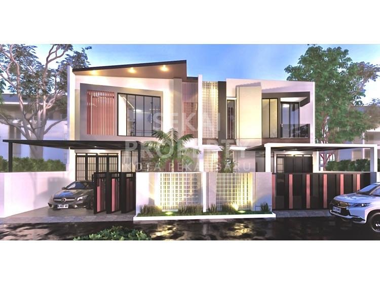 DIJUAL RUMAH MEWAH 2LT DENGAN KOLAM RENANG PRIBADI LOKASI JL. DUYUNG - PEKANBARU