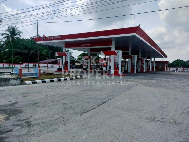 DIJUAL TANAH + SPBU MASIH AKTIF  LOKASI DI DAERAH DURI-RIAU