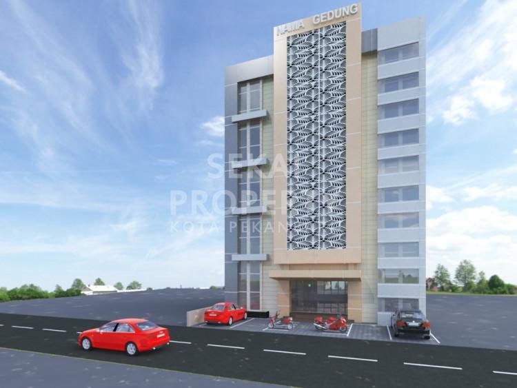 DIJUAL/DISEWAKAN GEDUNG CANTIK 5 LANTAI SIAP PAKAI LOKASI DEKAT JL.SUDIRMAN-PEKANBARU