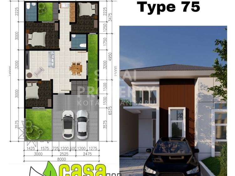 DIJUAL RUMAH BARU CLUSTER 2LT JL.HANGTUAH