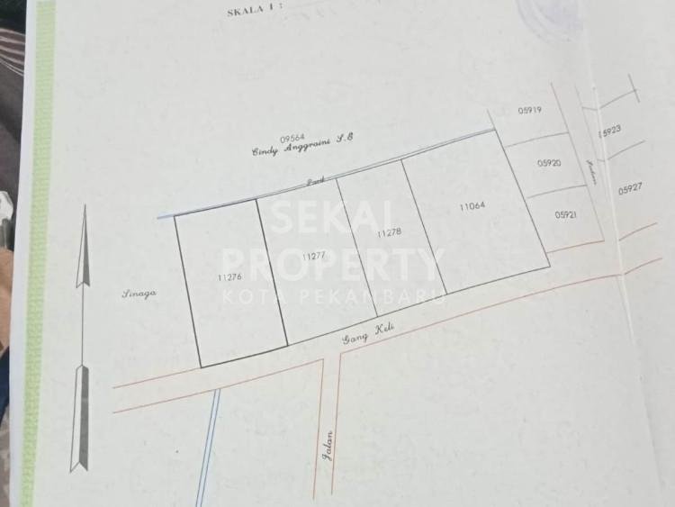 DI JUAL TANAH MURAH  TENGAH KOTA  DI JL LIMBAT DEKAT JALAN SOEKARNO HATTA