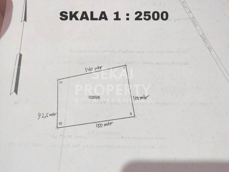 Dijual sebidang tanah dan sudah sertifikat di Jl. Pematang  Reba / Indragiri Hulu