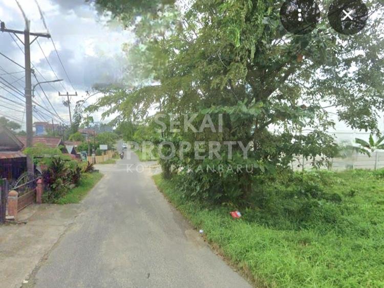 Disewakan sebidang tanah di tepi jalan Jl. Karya Bakti / Tenayan Raya