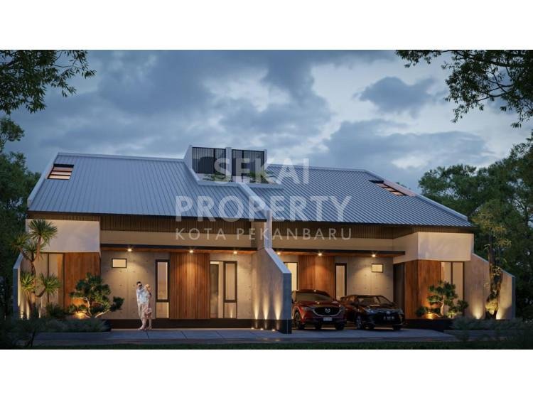 Di jual rumah cluster lokasi tengah kota Dekat Jalan Soekarno Hatta Pekanbaru