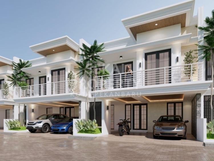 DIJUAL RUMAH CLUSTER 2 LANTAI CANTIK LOKASI DEKAT JL.SOEKARNO HATTA/LOBAK-PEKANBARU