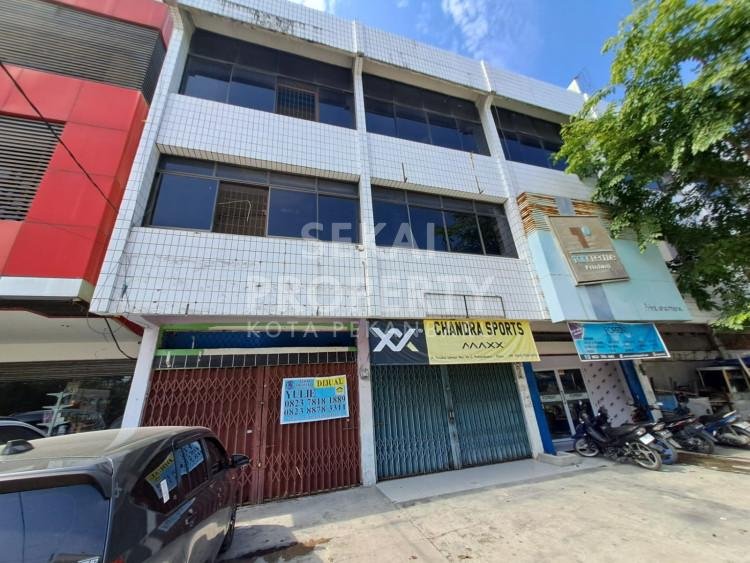 DIJUAL/DISEWAKAN RUKO 3 LANTAI LOKASI JALAN TENGKU UMAR-PEKANBARU