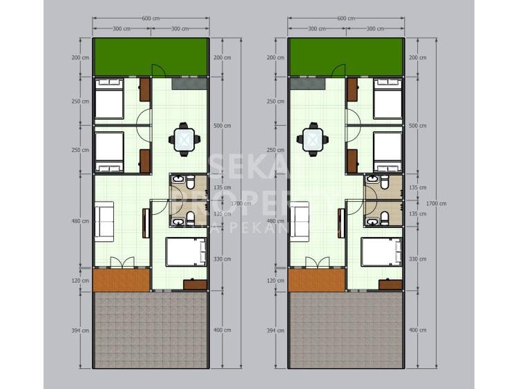 Dijual Rumah Cluster Baru Murah, lokasi sekitar JL.Sail, Tenayan Raya  - Pekanbaru