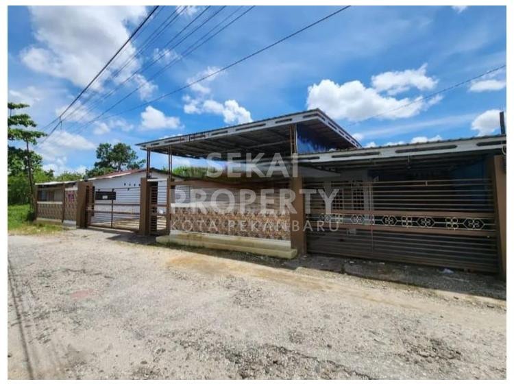 DIJUAL CEPAT RUMAH BULATAN + GUDANG LOKASI JL.SUKA KARYA/KUALU-PEKANBARU