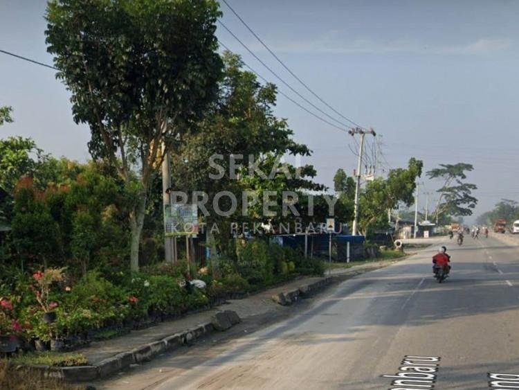 Dijual Tanah Ditepi Jalan Besar HR Soebrantas Simpang Rimbo Panjang