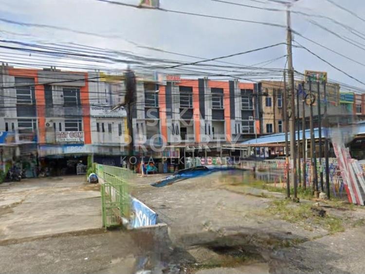 DIJUAL RUKO 3 LANTAI LOKASI TEPI JALAN H.SOEBRANTAS/PANAM-PEKANBARU