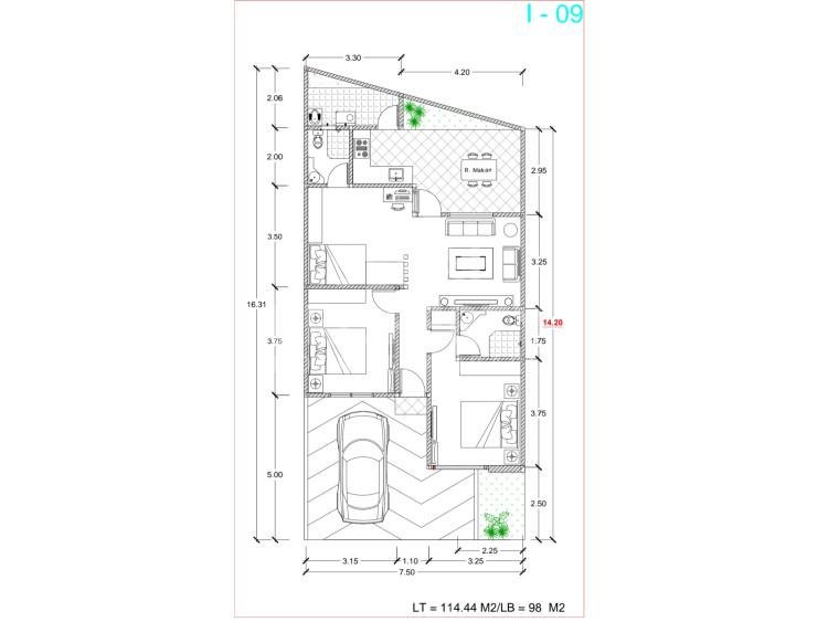 DIJUAL RUMAH CLUSTER MEWAH 1 LANTAI BARU LOKASI SUDIRMAN-PEKANBARU