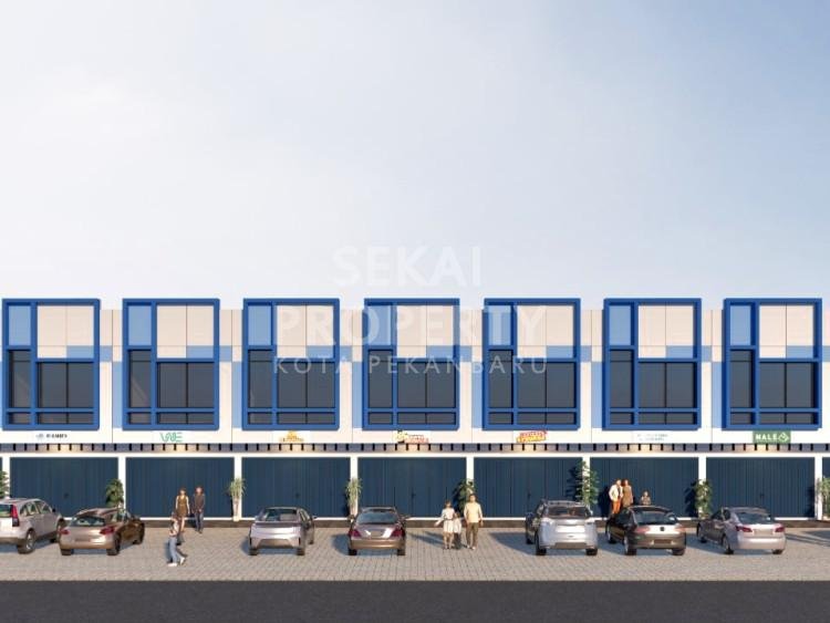 DIJUAL RUKO BARU 2 LANTAI LOKASI PUNCAK SARI/RUMBAI-PEKANBARU