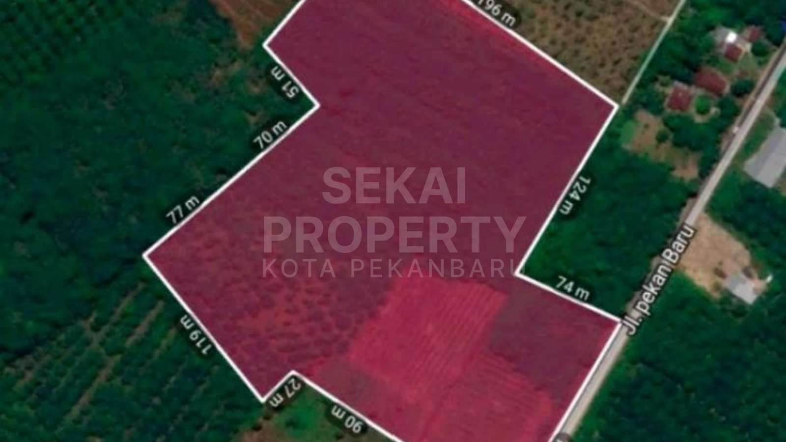 Dijual Tanah Kosong  Jl.lintas Lipat Kain