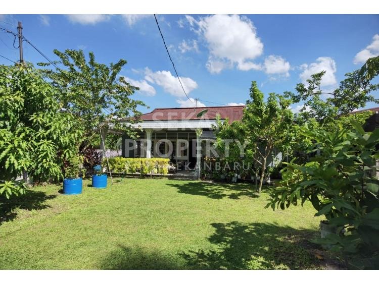 Dijual rumah bulatan + tanah yang sangat luas di Jl. Dahlia - Pekanbaru