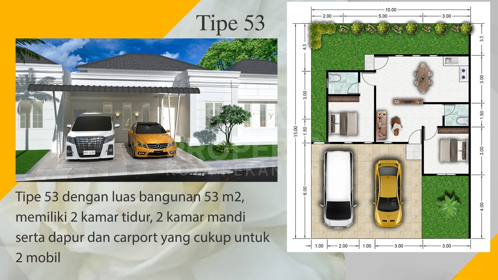 Dijual Rumah Cluster Type 53 &amp; 75 Lokasi Di Jl. Kapau Sari Pekanbaru