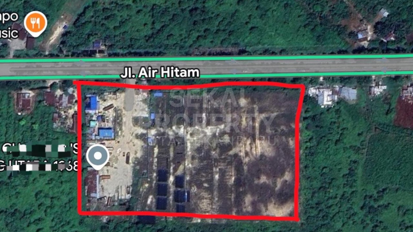 Dijual Tanah Lokasi Tepi Jalan Air Hitam Kota Pekanbaru