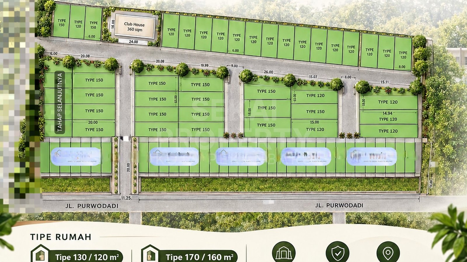 Dijual Perumahan Cluster 2 Lantai Lokasi Panam - Pekanbaru