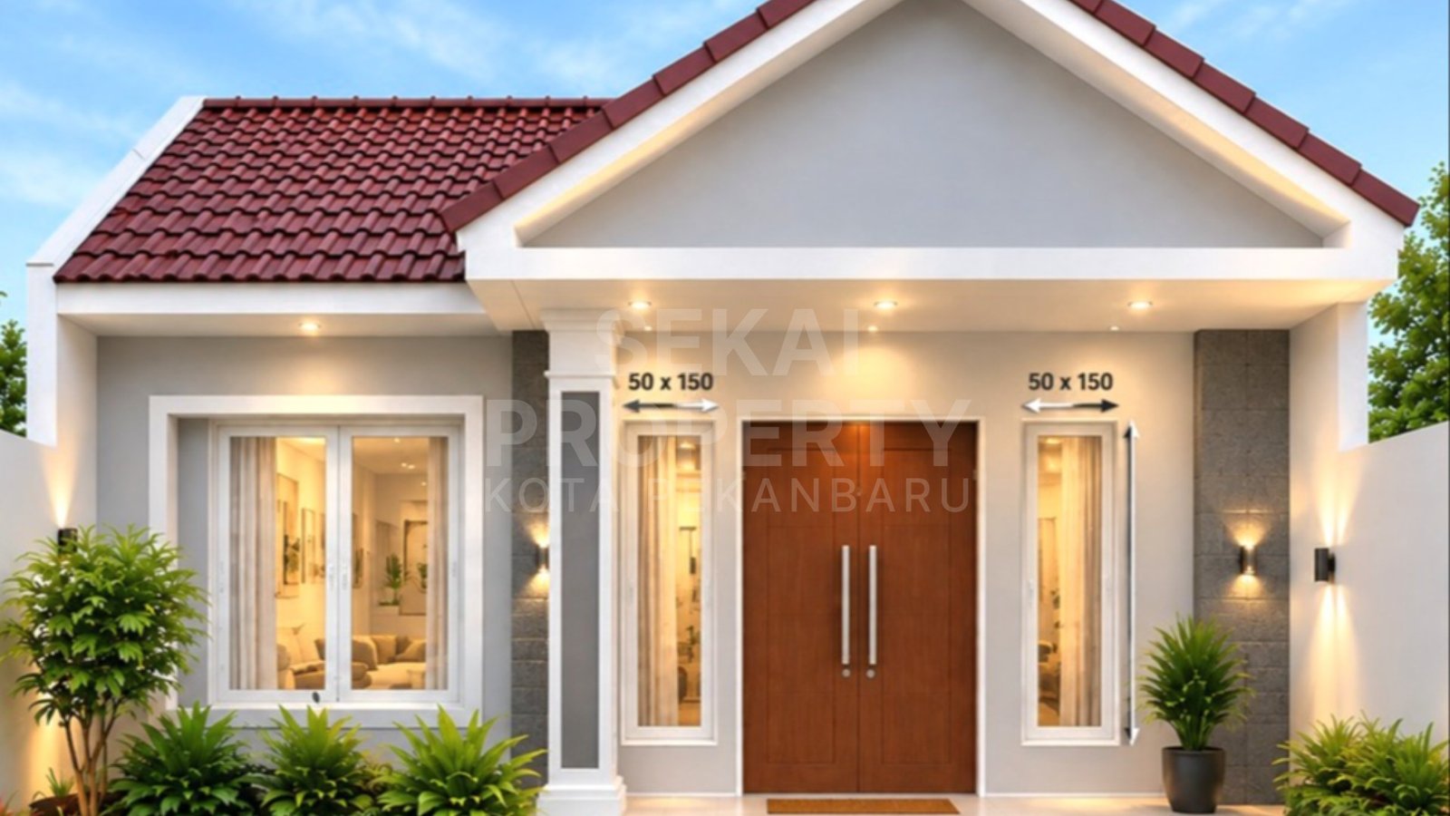 DIJUAL RUMAH BARU LOKASI LOKASI JALAN PEMUDA - PEKANBARU