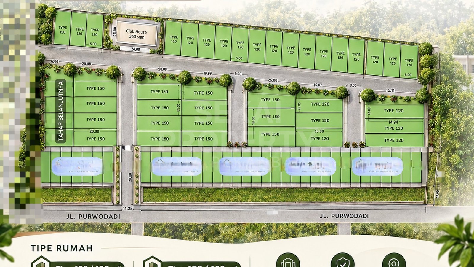 Dijual Perumahan Baru Cluster 2 Lantai Lokasi Panam-pekanbaru